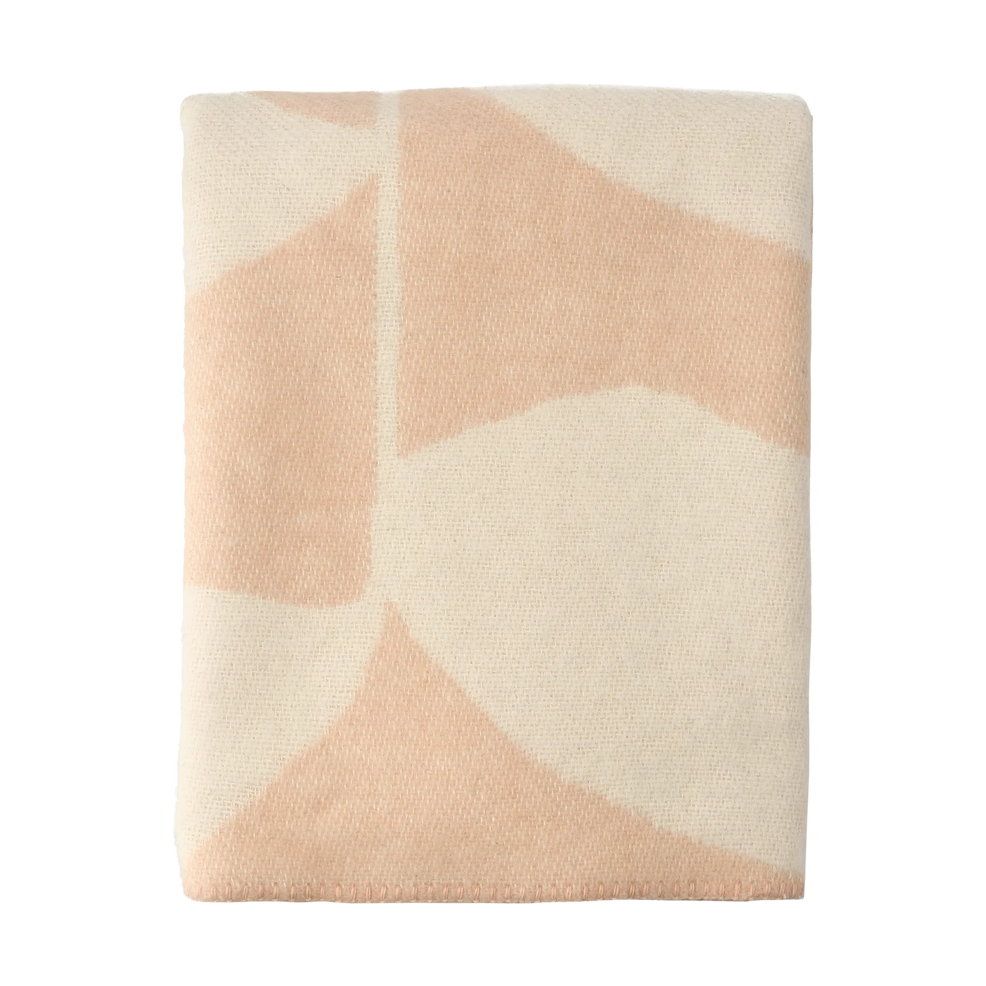 Pled wełniany Leaf 130x180 cm, Peach Scandi Living