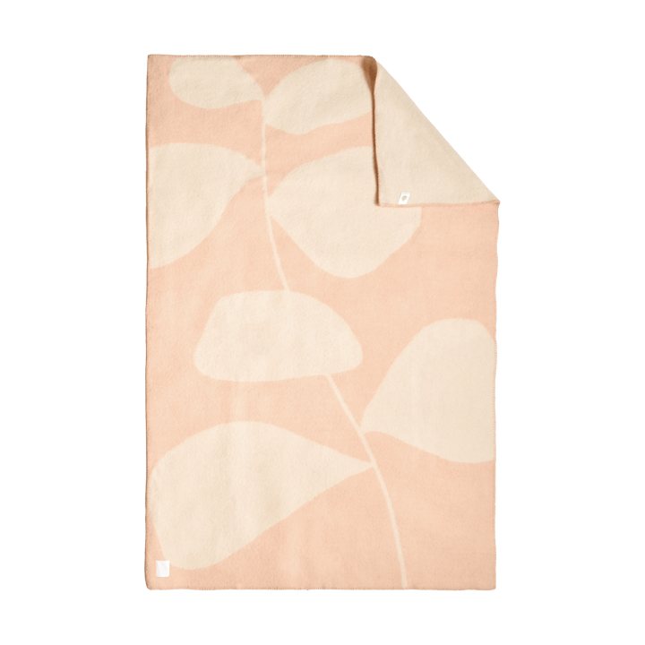 Pled wełniany Leaf 130x180 cm, Peach Scandi Living