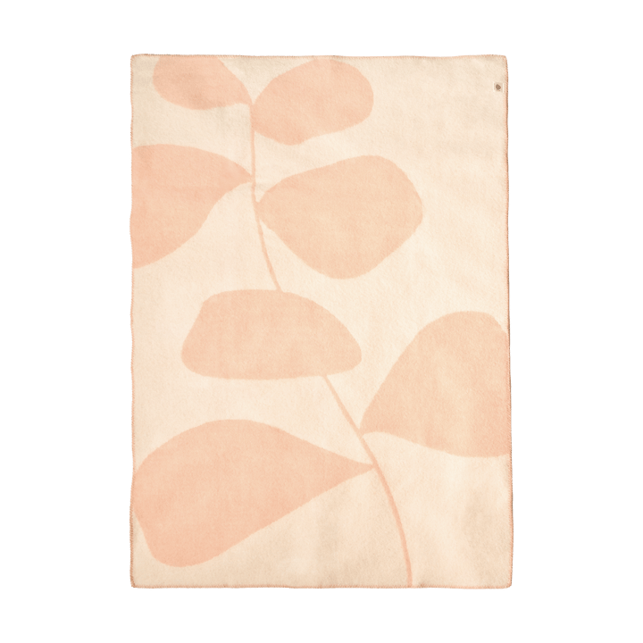 Pled wełniany Leaf 130x180 cm, Peach Scandi Living
