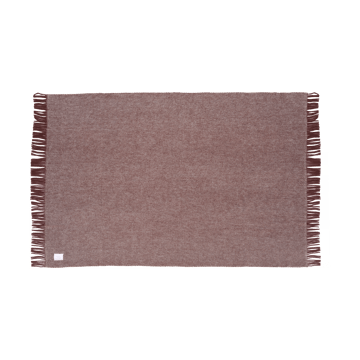 Pled wełniany Sandstone 130x180 cm - Burgundowy - Scandi Living