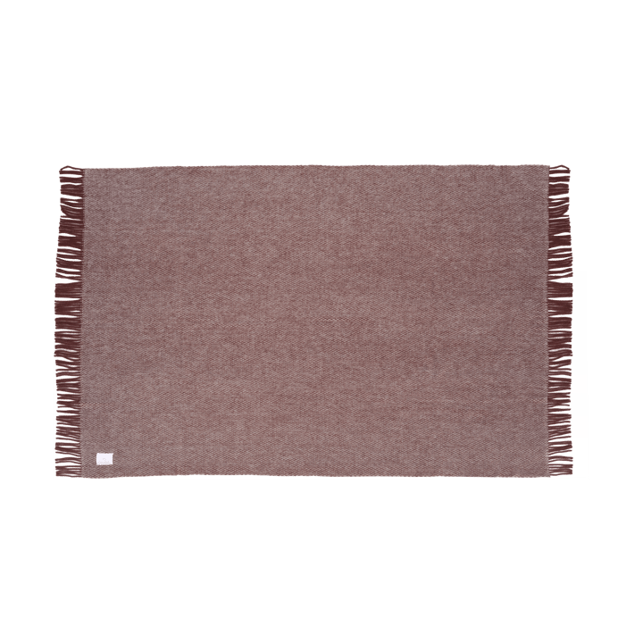 Pled wełniany Sandstone 130x180 cm, Burgundowy Scandi Living