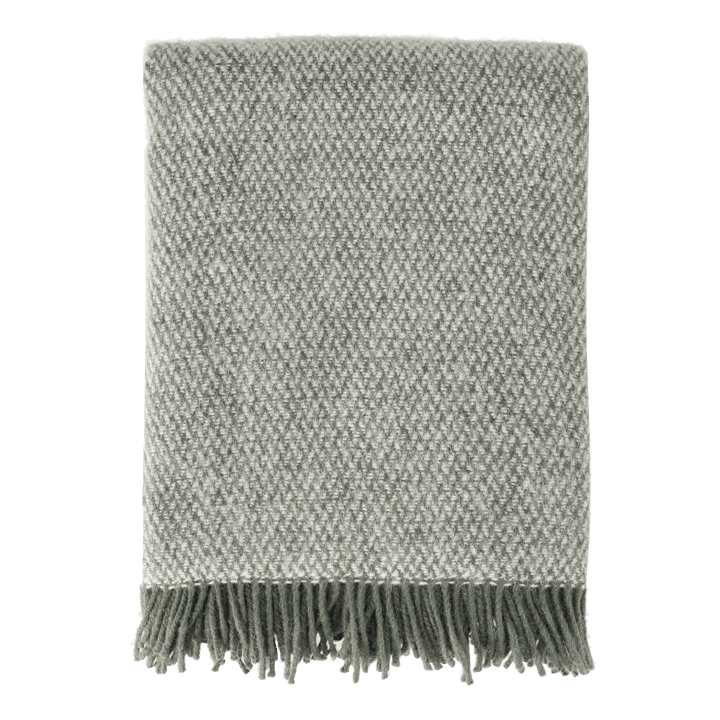 Pled wełniany Sandstone 130x180 cm - Khaki zielony - Scandi Living