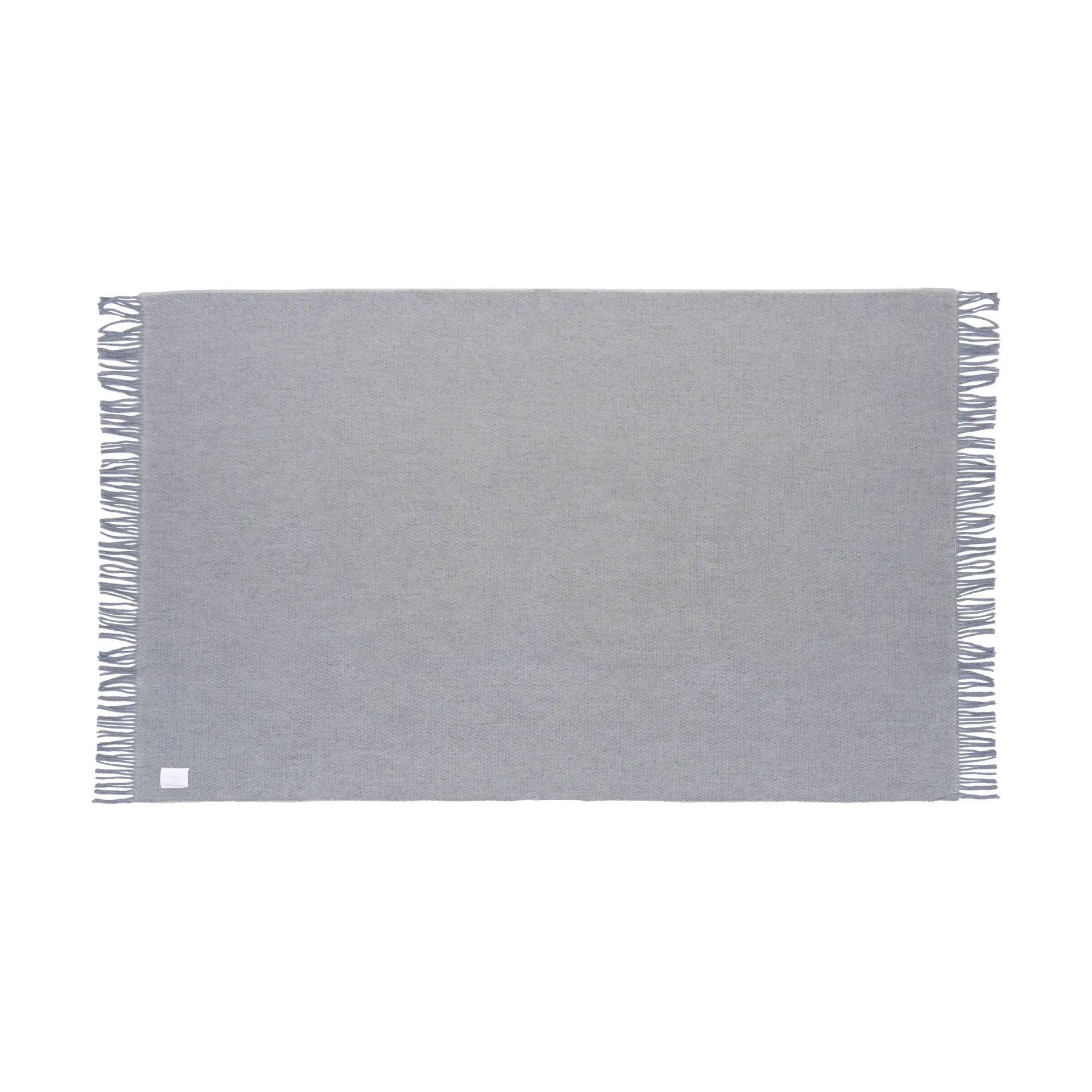 Pled wełniany Sandstone 130x180 cm, Melange błękit gołębi Scandi Living