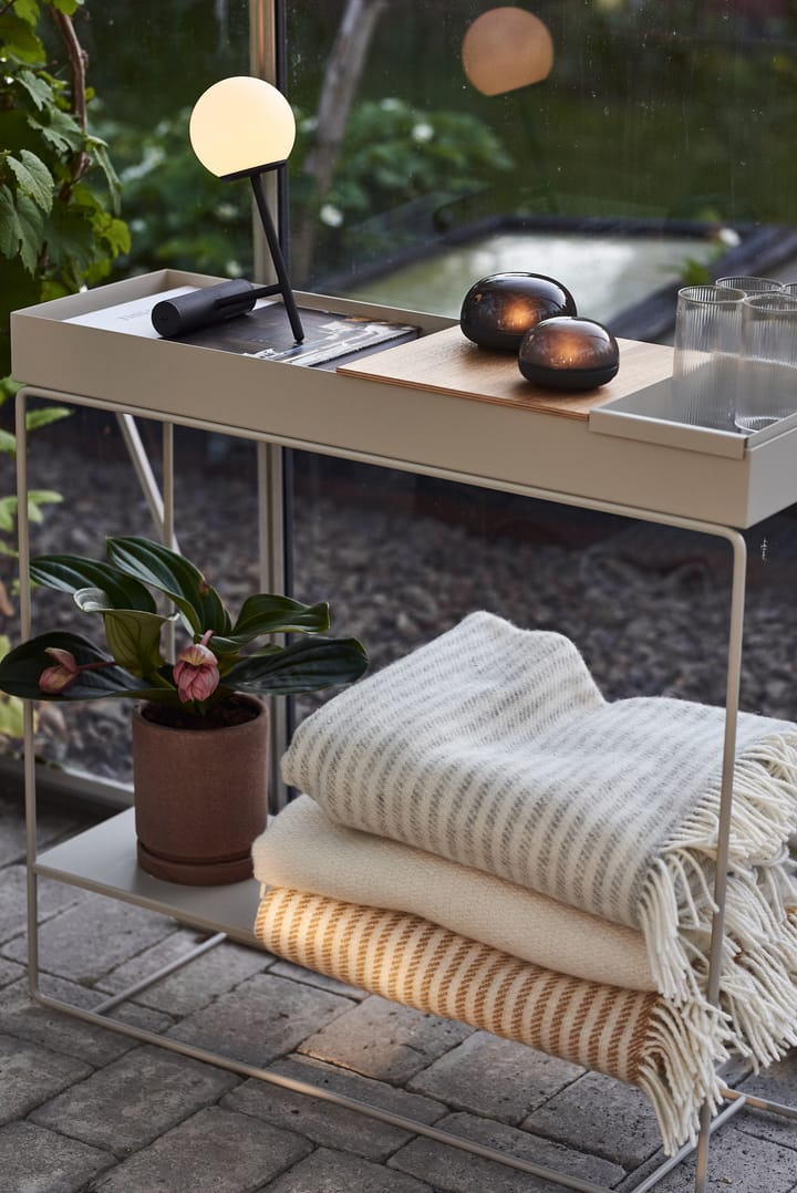 Pled wełniany Sandstone 130x180 cm, Off-white Scandi Living