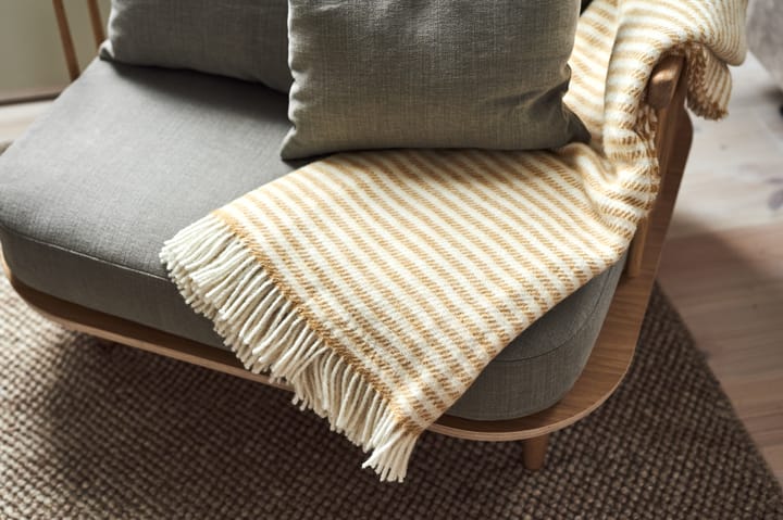 Pled wełniany Tidal 130x180 cm, Mustard Scandi Living