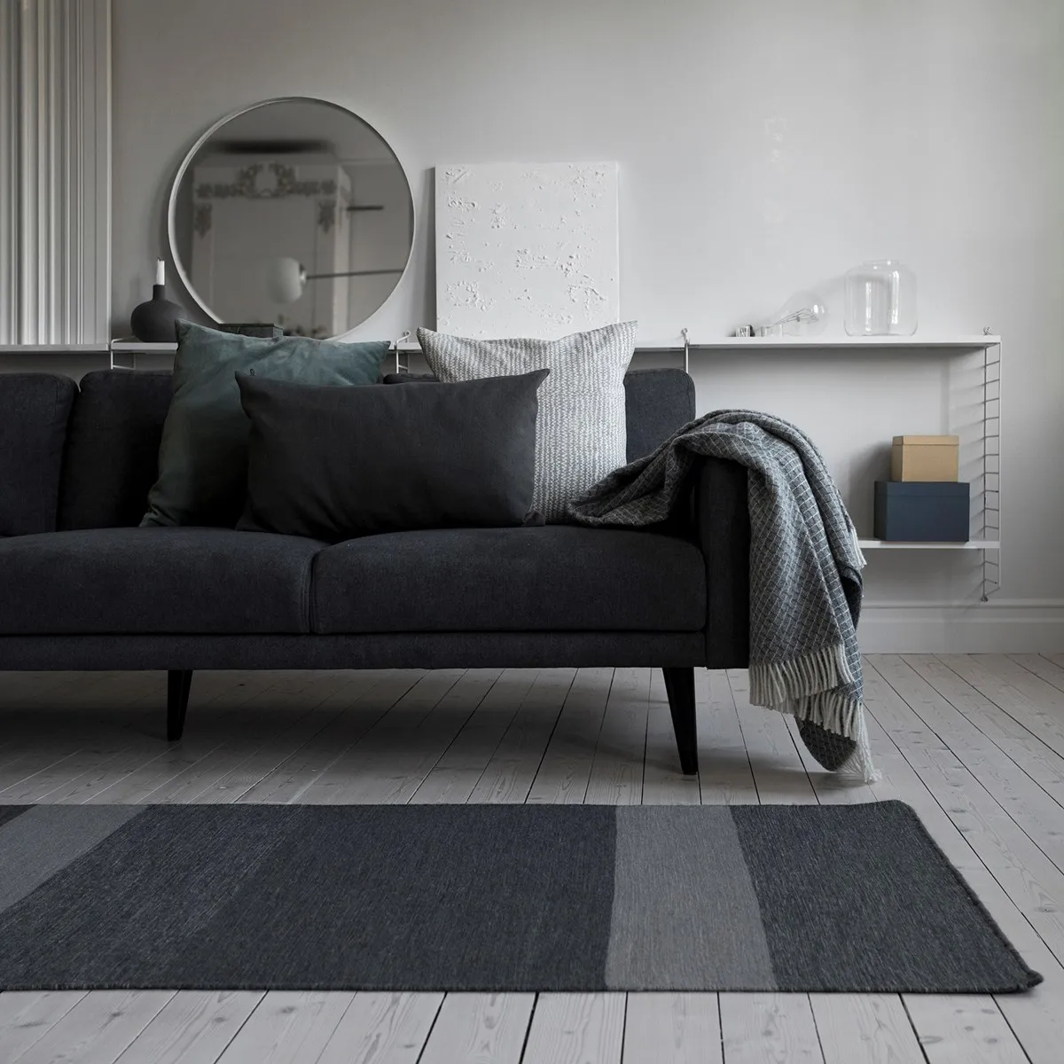 Pled wełniany Wicker, Grey Scandi Living