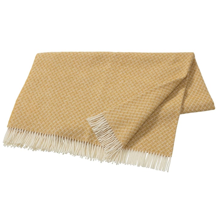 Pled wełniany Wicker - Mustard - Scandi Living