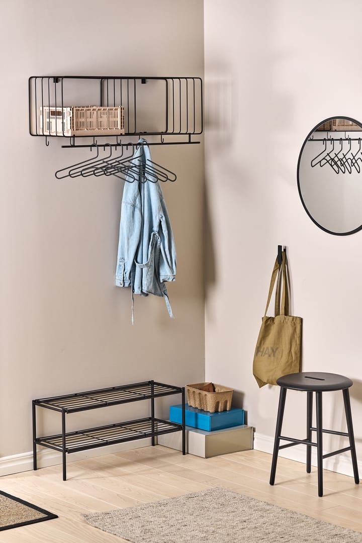 Półka na buty Nod 80x30x37 cm, Black Scandi Living