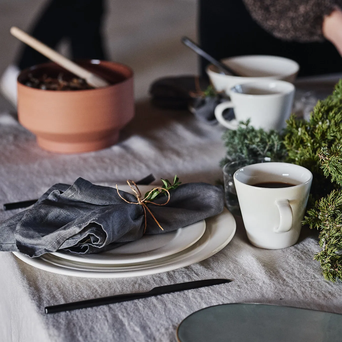 Półmisek Kalk 21 cm 4-pak, biały Scandi Living