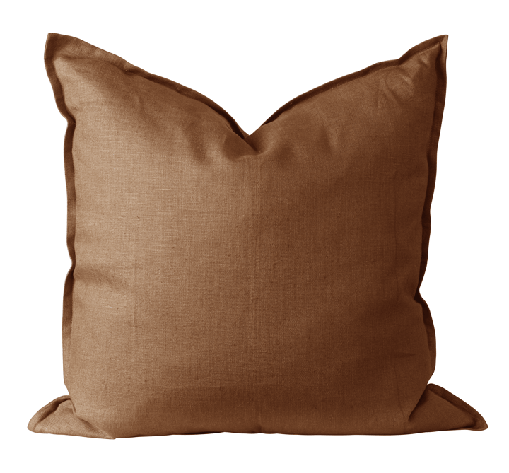 Poszewka na poduszkę Calm, len 50x50 cm - Almond Brown - Scandi Living