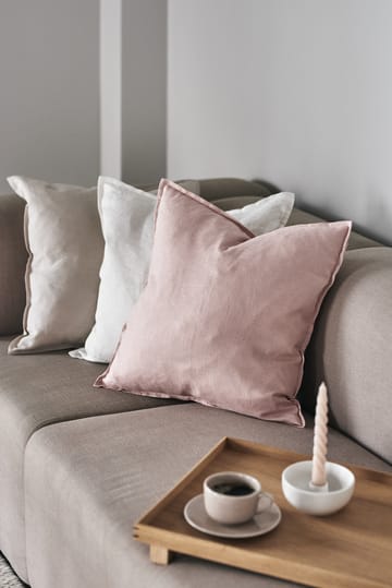 Poszewka na poduszkę Calm, len 50x50 cm - Dusty Rose - Scandi Living