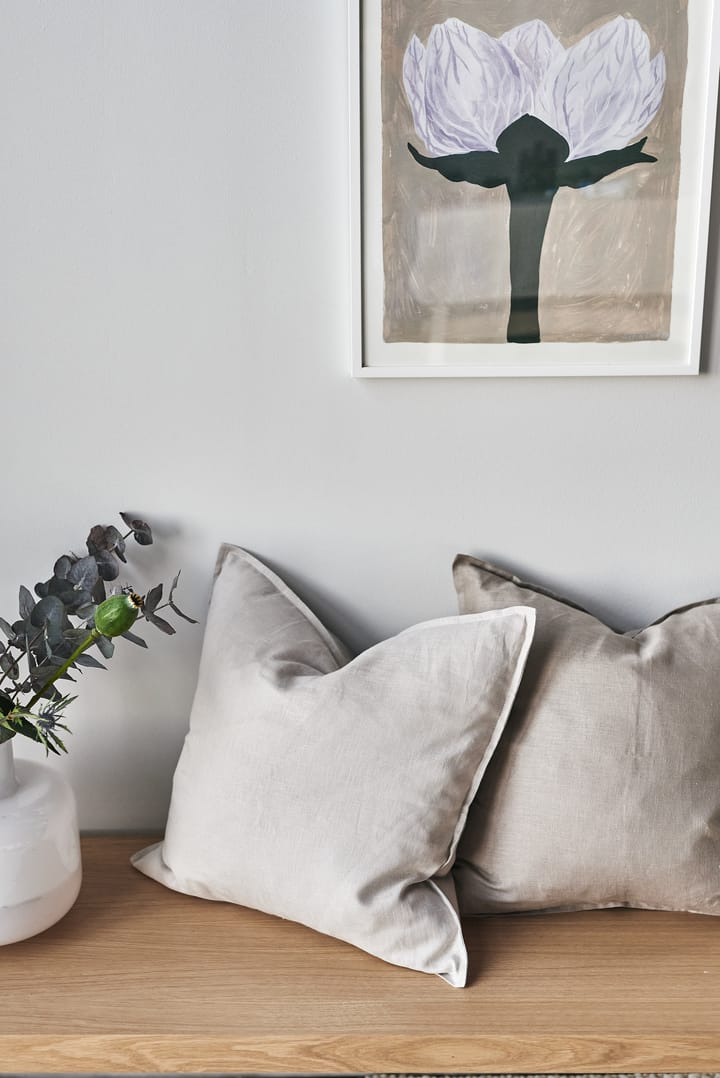 Poszewka na poduszkę Calm, len 50x50 cm, Greige Scandi Living