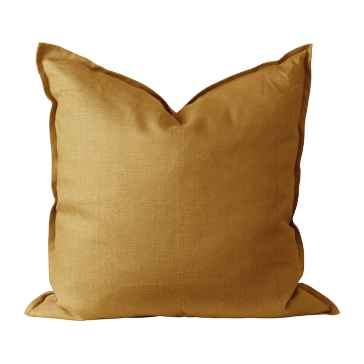 Poszewka na poduszkę Calm, len 50x50 cm - Mustard - Scandi Living