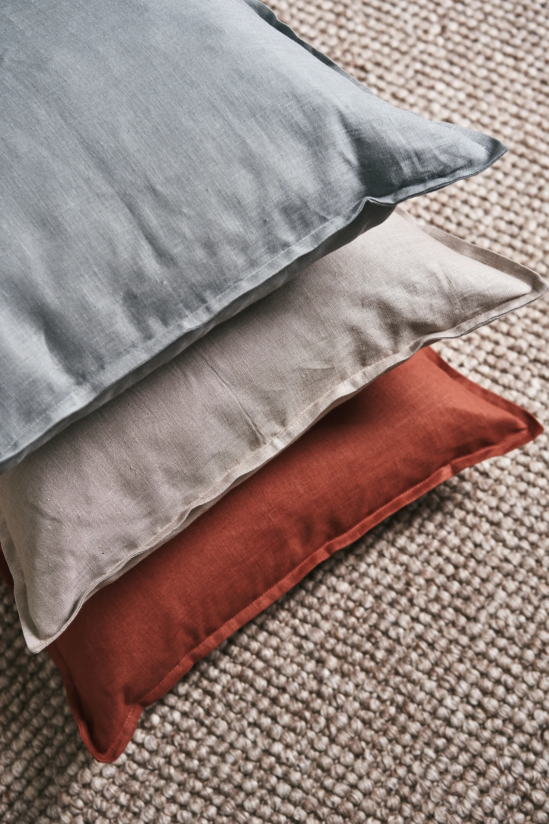 Poszewka na poduszkę Calm, len 50x50 cm, Rust Scandi Living