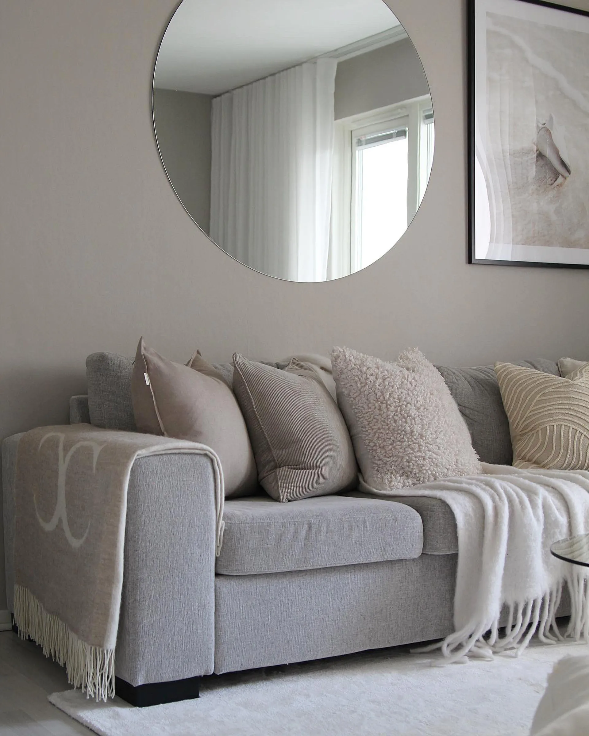 Poszewka na poduszkę Calm, len 50x50 cm, Sand Scandi Living