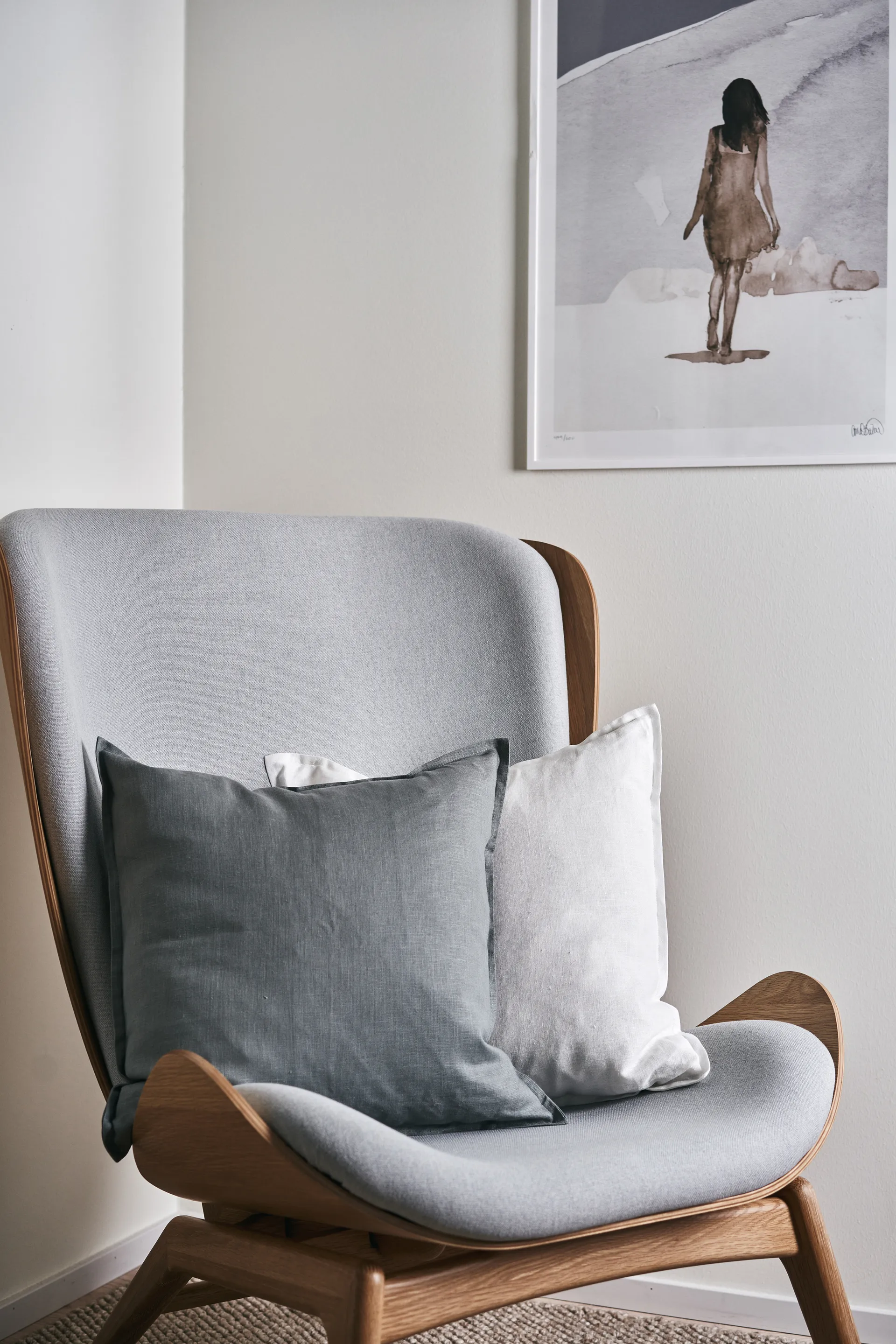 Poszewka na poduszkę Calm, len 50x50 cm, White Scandi Living