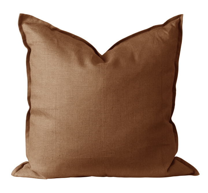 Poszewka na poduszkę Calm lniana 50x50 cm  - Almond Brown - Scandi Living