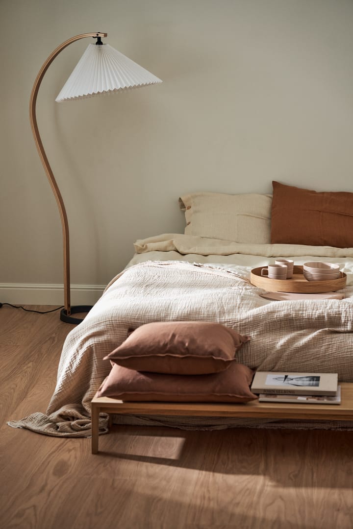 Poszewka na poduszkę lniana Calm 40x60 cm, Almond Brown Scandi Living