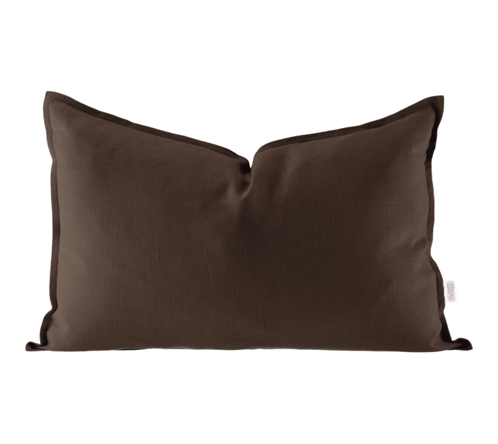 Poszewka na poduszkę lniana Calm 40x60 cm - Chocolate Brown - Scandi Living