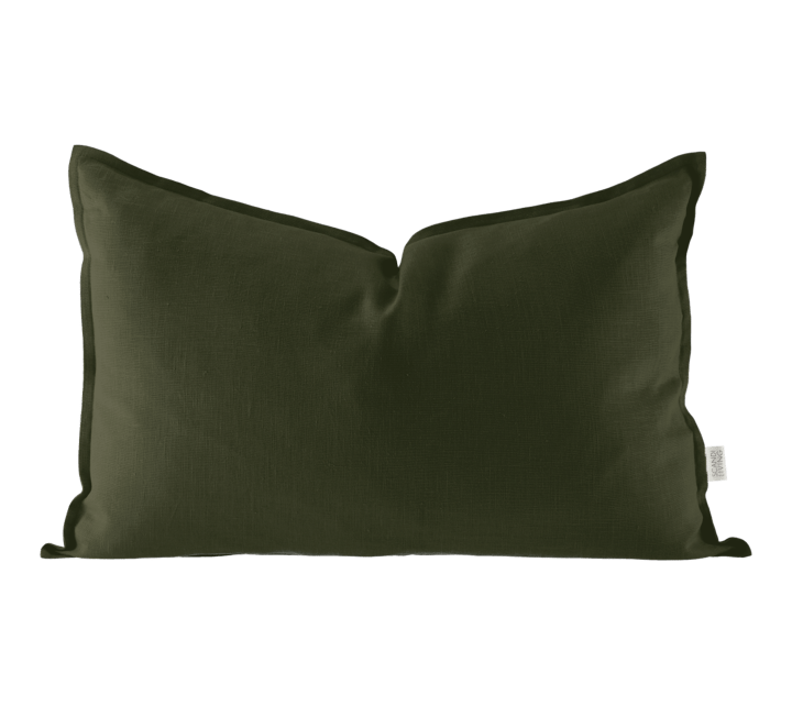 Poszewka na poduszkę lniana Calm 40x60 cm - Forest Green - Scandi Living