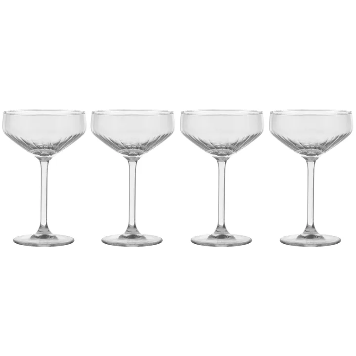 Pristine kieliszek do szampana 290 ml, 4‑pak - Jasny - Scandi Living