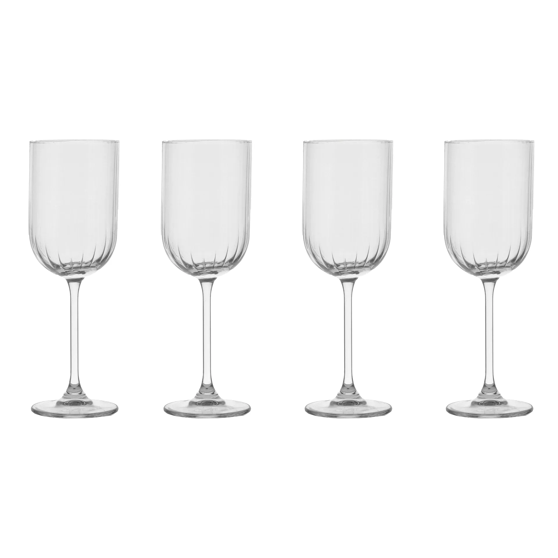 Pristine kieliszki do wina białego 320 ml, zestaw 4 szt., Jasny Scandi Living