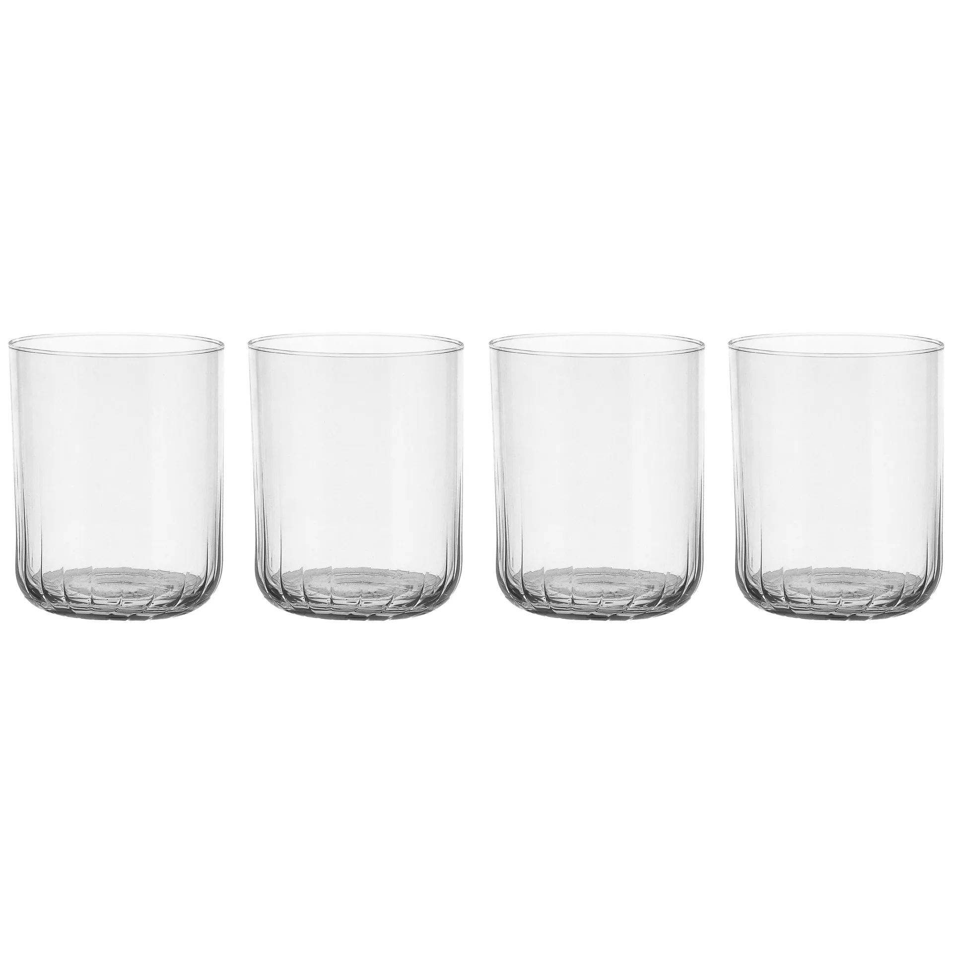 Pristine tumbler, szkło 370 ml, zestaw 4 szt., Jasny Scandi Living