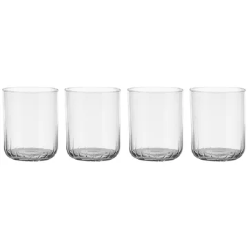 Pristine tumbler, szkło 370 ml, zestaw 4 szt. - Jasny - Scandi Living