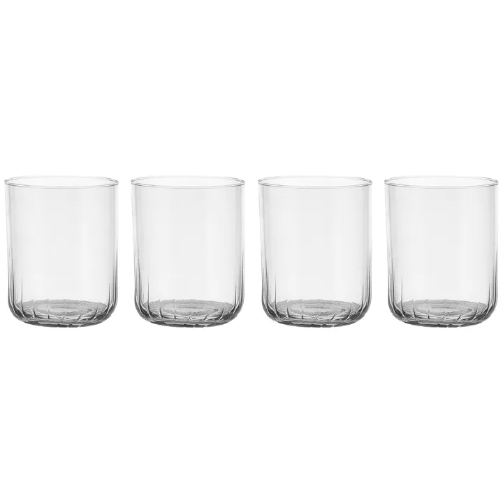 Pristine tumbler, szkło 370 ml, zestaw 4 szt. - Jasny - Scandi Living