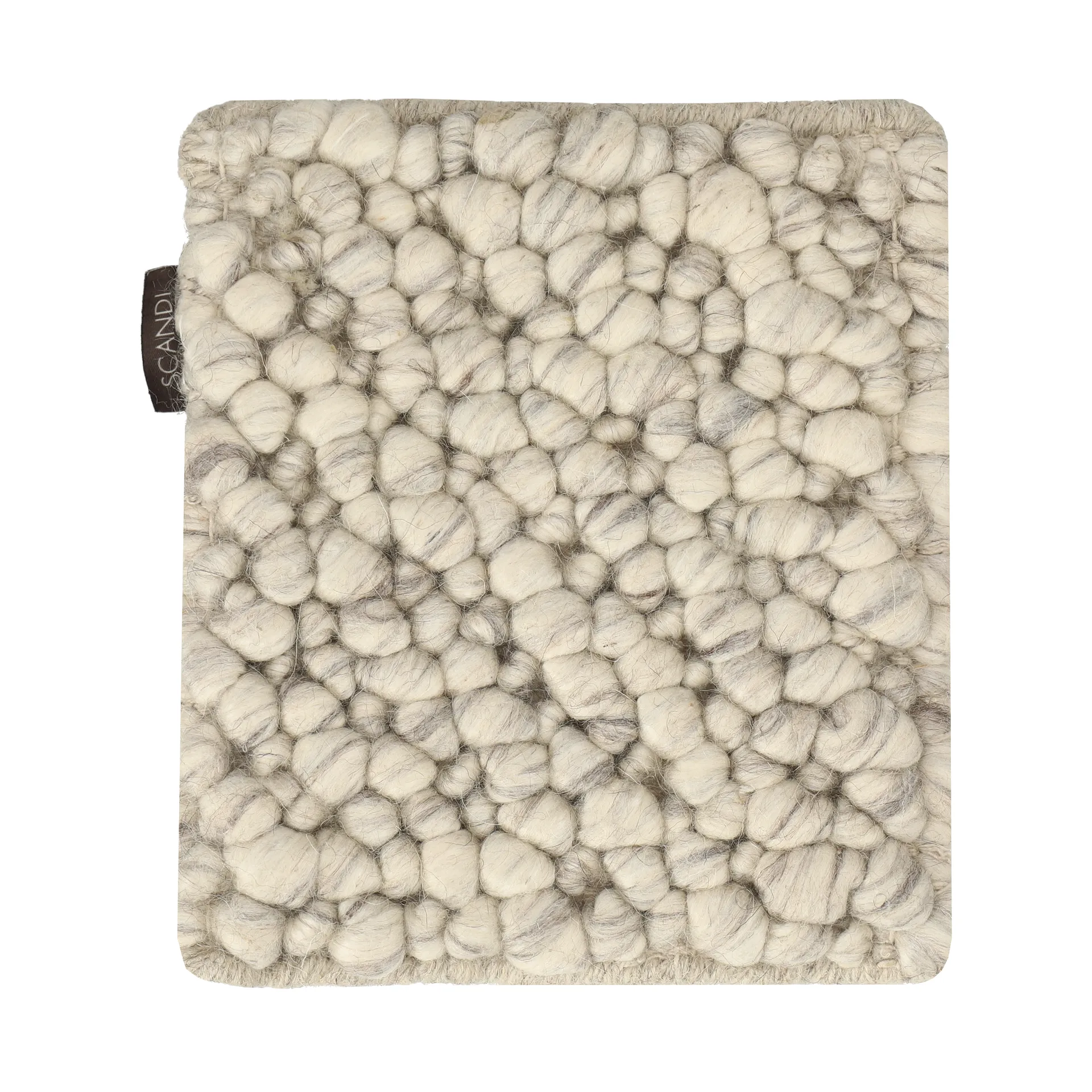 Próbka dywanu wełnianego Mire, Naturalny biały Scandi Living