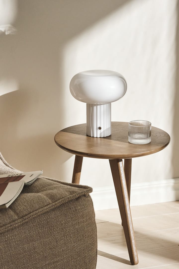 Przenośna lampa stołowa Haven 22 cm, Biała Scandi Living
