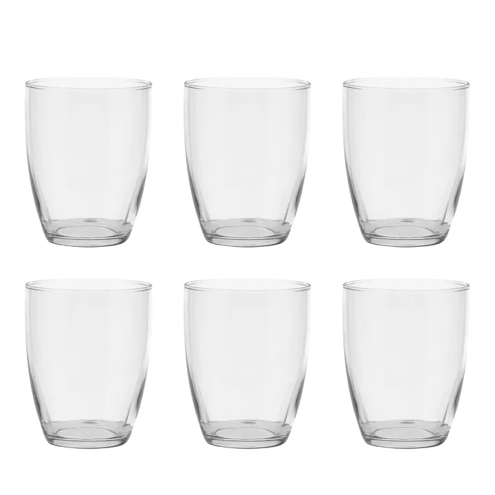 Pure szklanki do napojów 300 ml, zestaw 6 sztuk - Jasny - Scandi Living