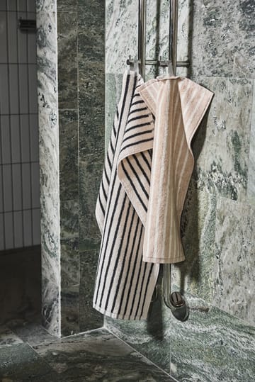 Ręcznik Drift 30x50 cm - Beżowo-biały - Scandi Living