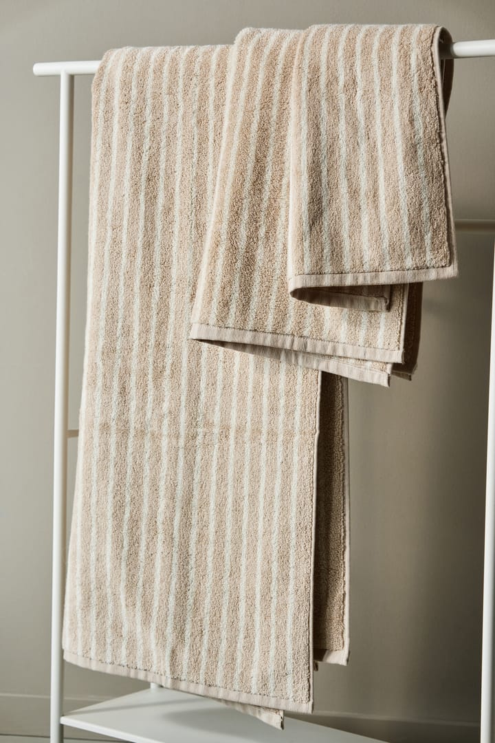 Ręcznik Drift 30x50 cm, Beżowo-biały Scandi Living