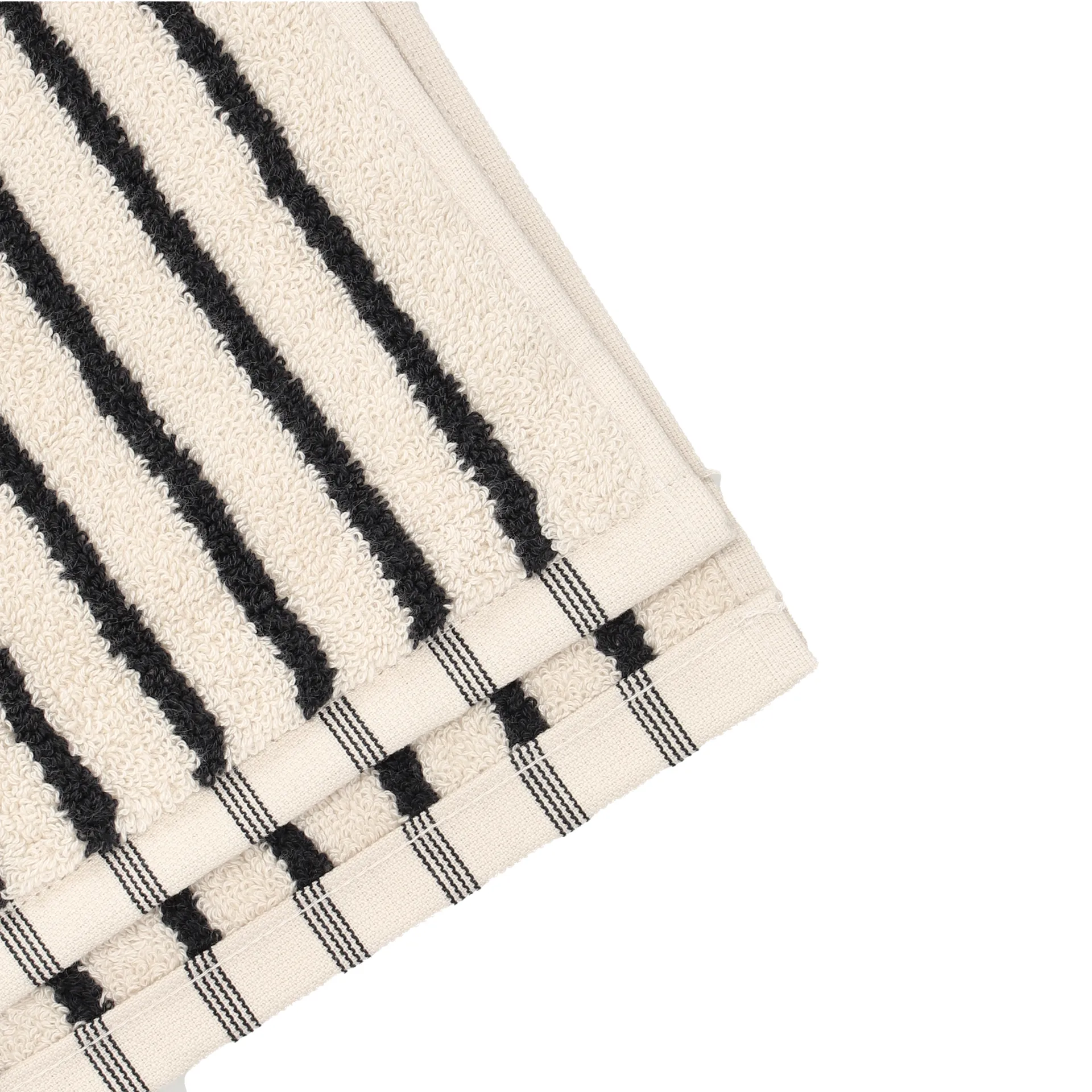 Ręcznik Drift 30x50 cm, Biało-czarny Scandi Living