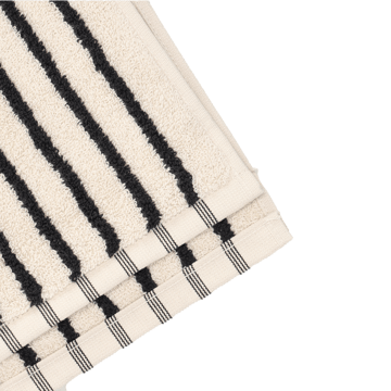 Ręcznik Drift 30x50 cm - Biało-czarny - Scandi Living