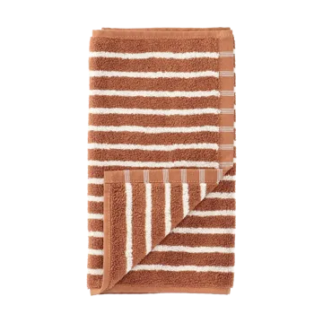Ręcznik Drift 30x50 cm - Brązowo-biały - Scandi Living