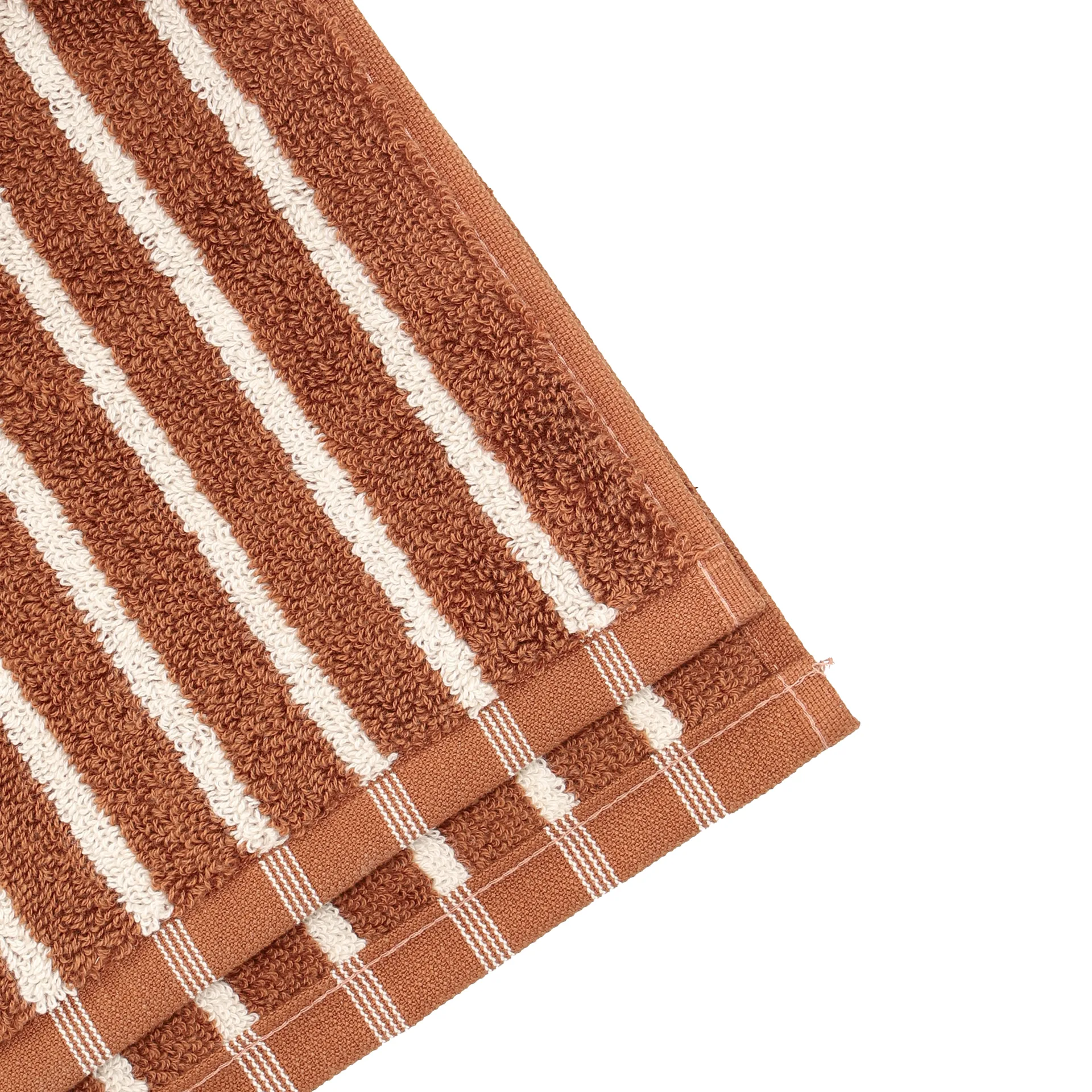 Ręcznik Drift 30x50 cm, Brązowo-biały Scandi Living