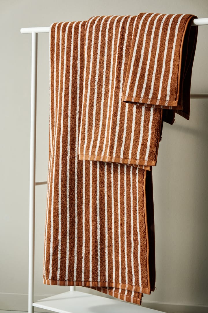 Ręcznik Drift 30x50 cm, Brązowo-biały Scandi Living