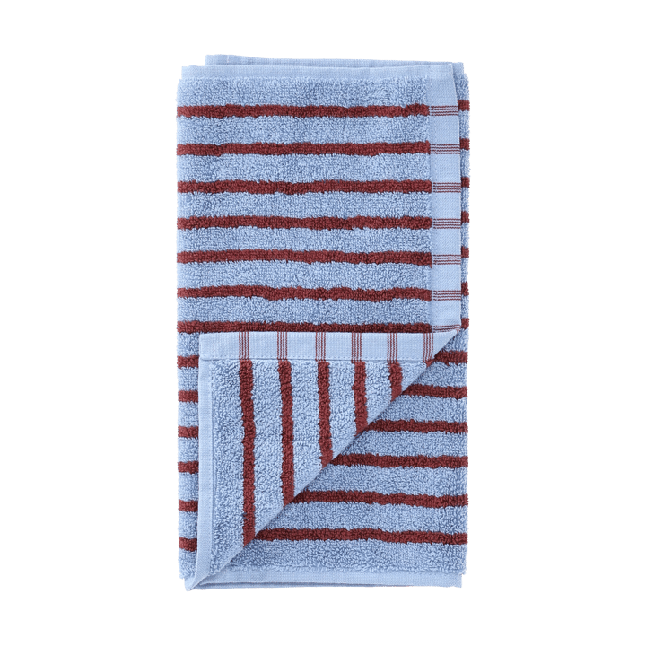 Ręcznik Drift 30x50 cm - Niebiesko-czerwony - Scandi Living