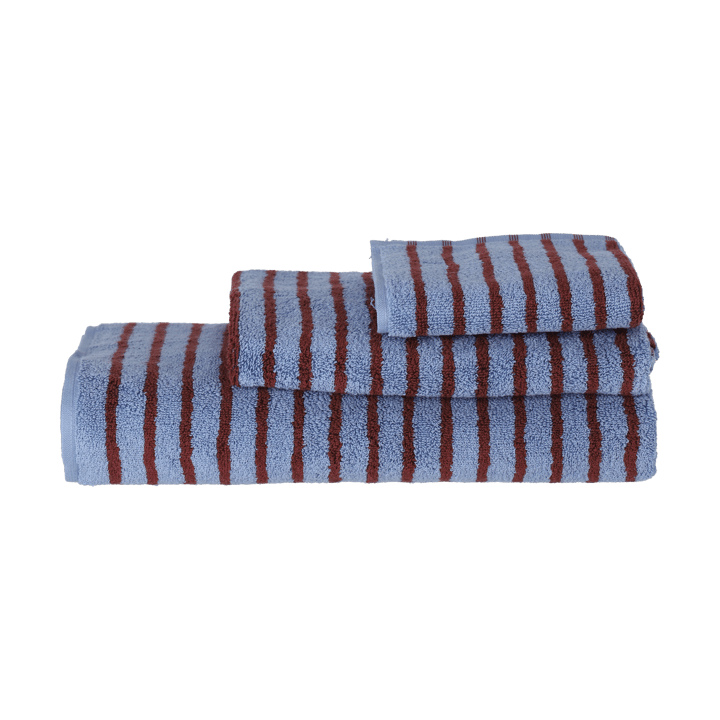 Ręcznik Drift 30x50 cm, Niebiesko-czerwony Scandi Living