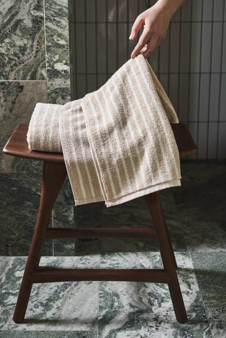 Ręcznik Drift 50x70 cm, Beżowo-biały Scandi Living