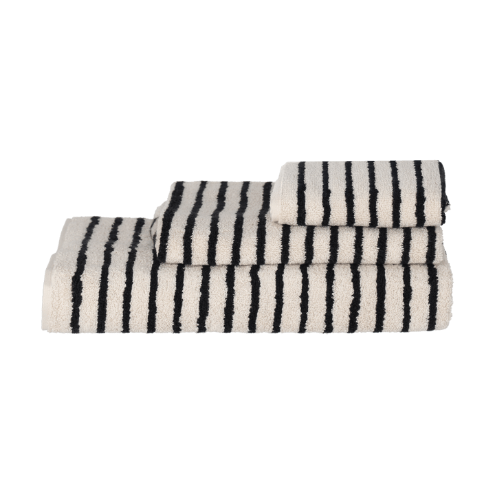Ręcznik Drift 50x70 cm, Biało-czarny Scandi Living