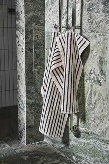 Ręcznik Drift 50x70 cm - Biało-czarny - Scandi Living