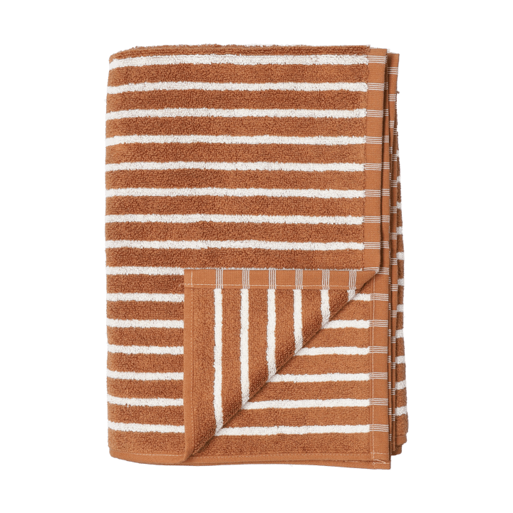 Ręcznik Drift 50x70 cm - Brązowo-biały - Scandi Living