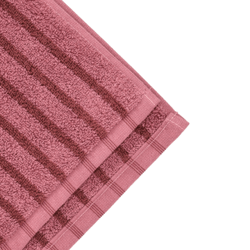 Ręcznik Drift 50x70 cm - Różowo-czerwony - Scandi Living