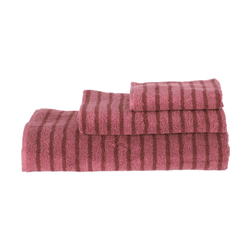 Ręcznik kąpielowy Drift 70x140 cm - Różowo-czerwony - Scandi Living