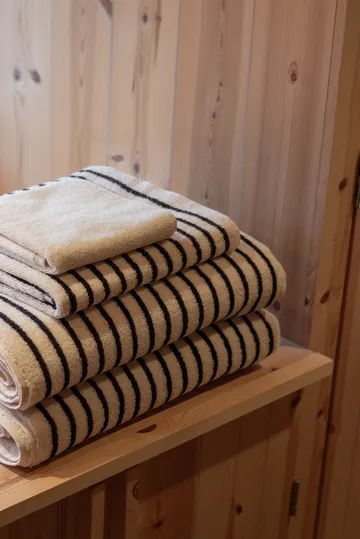 Ręczniki kąpielowe Drift 100x150 cm 2 szt. - Biało-czarny - Scandi Living