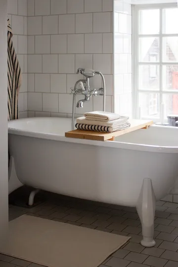 Ręczniki kąpielowe Drift 100x150 cm 2 szt. - Biało-czarny - Scandi Living