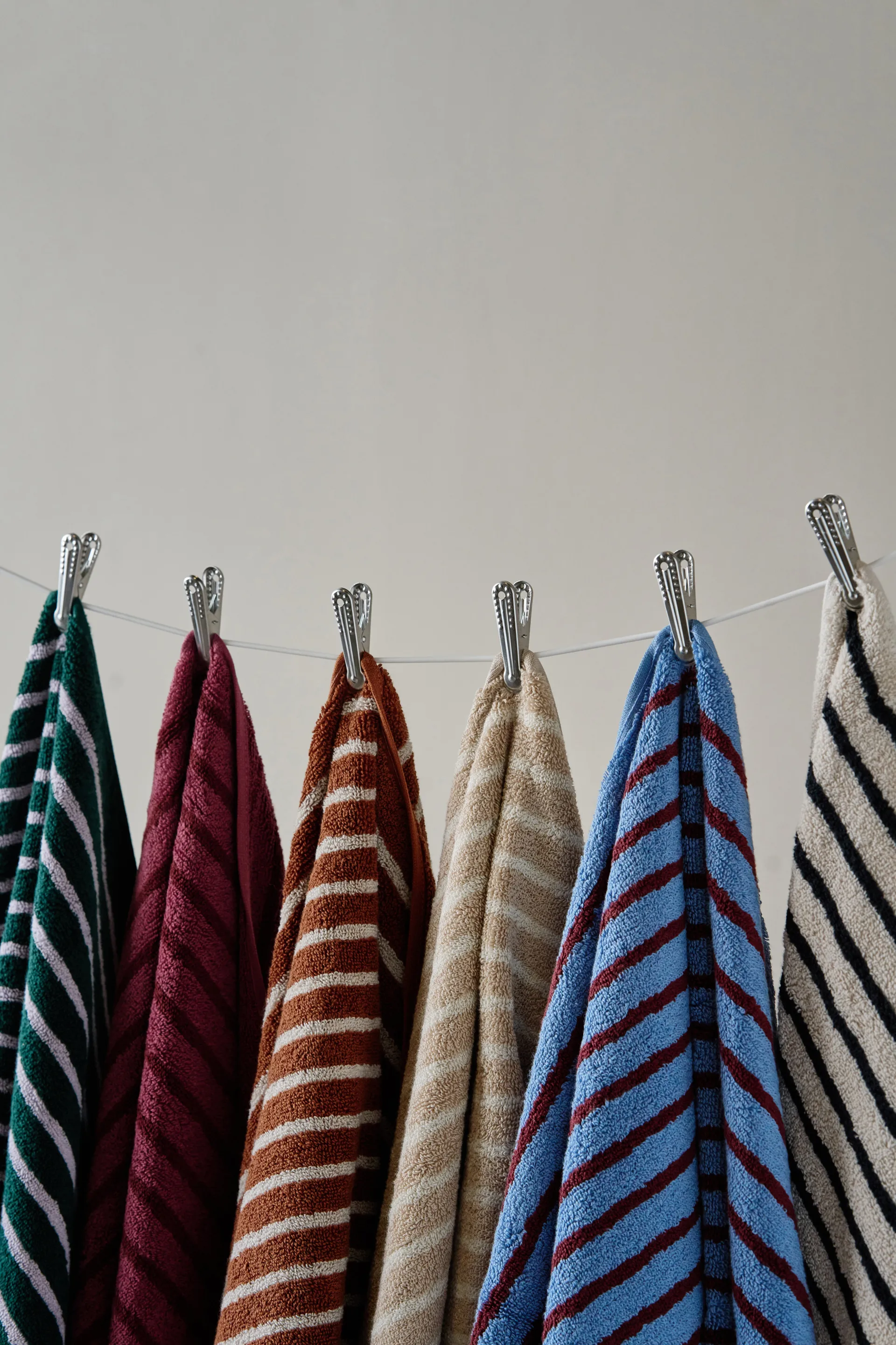 Ręczniki kąpielowe Drift 100x150 cm 2 szt. - Zielono-fioletowy,  Scandi Living